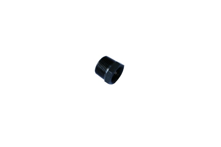 BUSH REDUCING HEX BSPT 1 X 1/2 - BLACK 